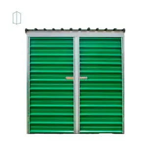 Mini Depósito de Aço Galvanizado - Depósito de Jardim - Modelo 4 - Porta Pivotante