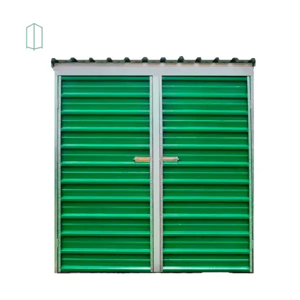 Mini Depósito de Aço Galvanizado - Depósito de Jardim - Modelo 4 - Porta Pivotante